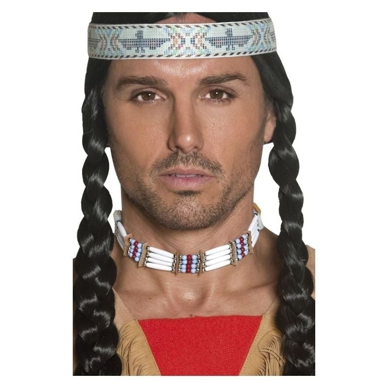 Costumes Australia Size Chart Native American Inspired Choker Adult White