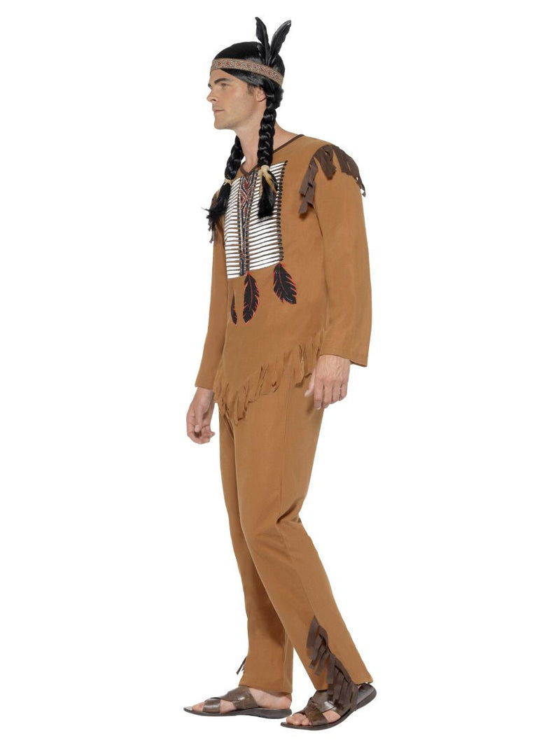 Costumes Australia Native American Inspired Warrior Costume Adult Brown_3