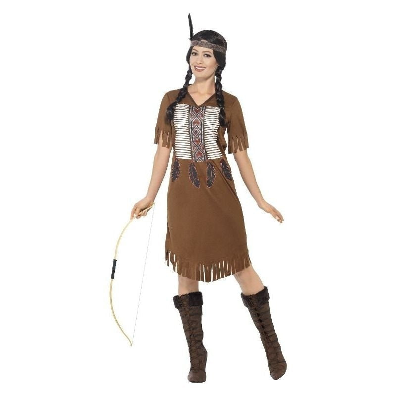 Costumes Australia Native American Inspired Warrior Princess Costume Adult Brown_3