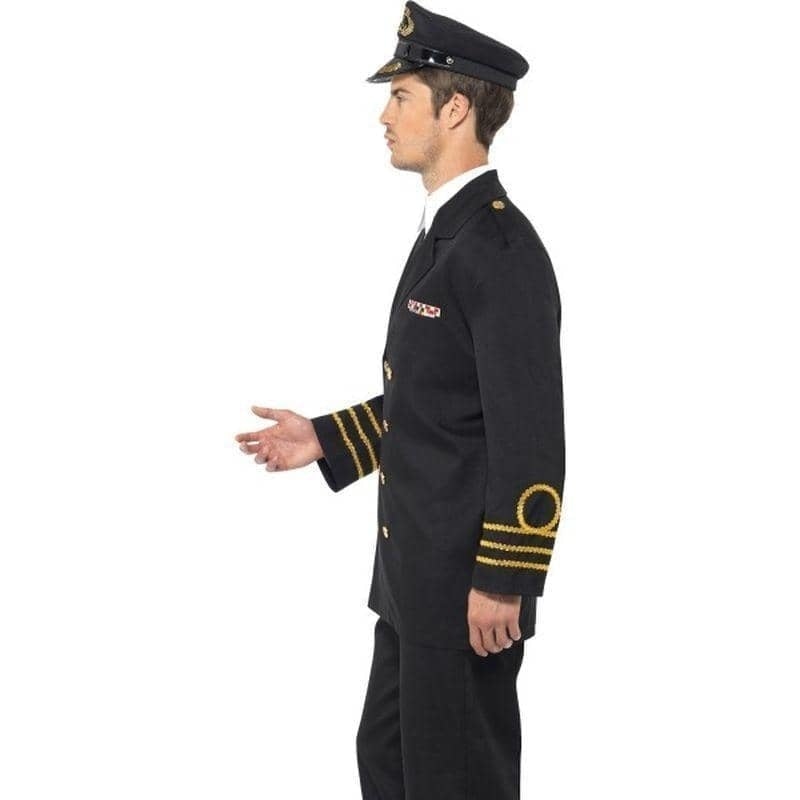 Costumes Australia Navy Officer Authentic Adult Black Uniform Suit Costume_3