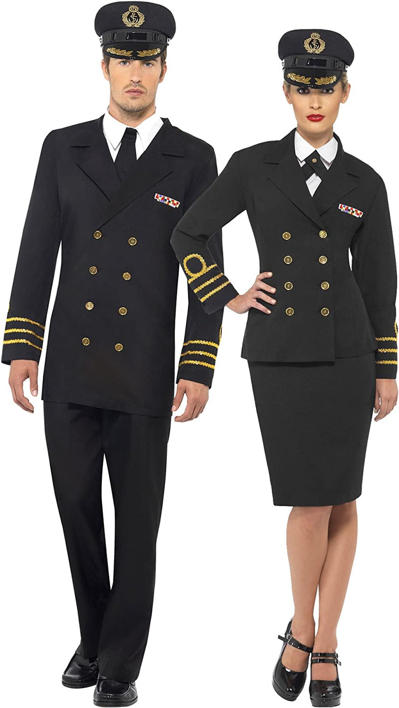 Costumes Australia Navy Officer Authentic Adult Black Uniform Suit Costume_4