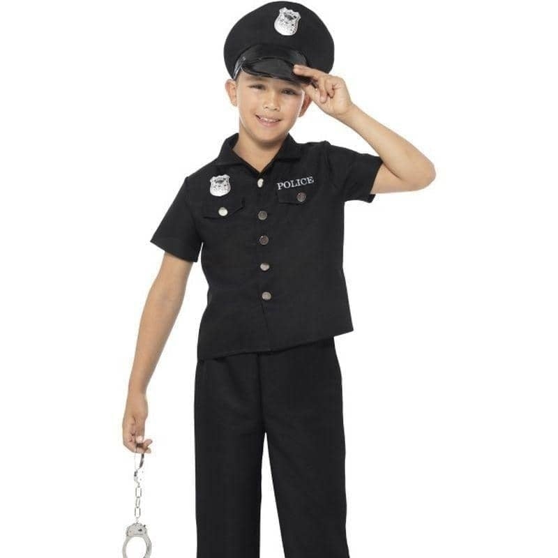 Costumes Australia New York Cop Costume Kids Black_1