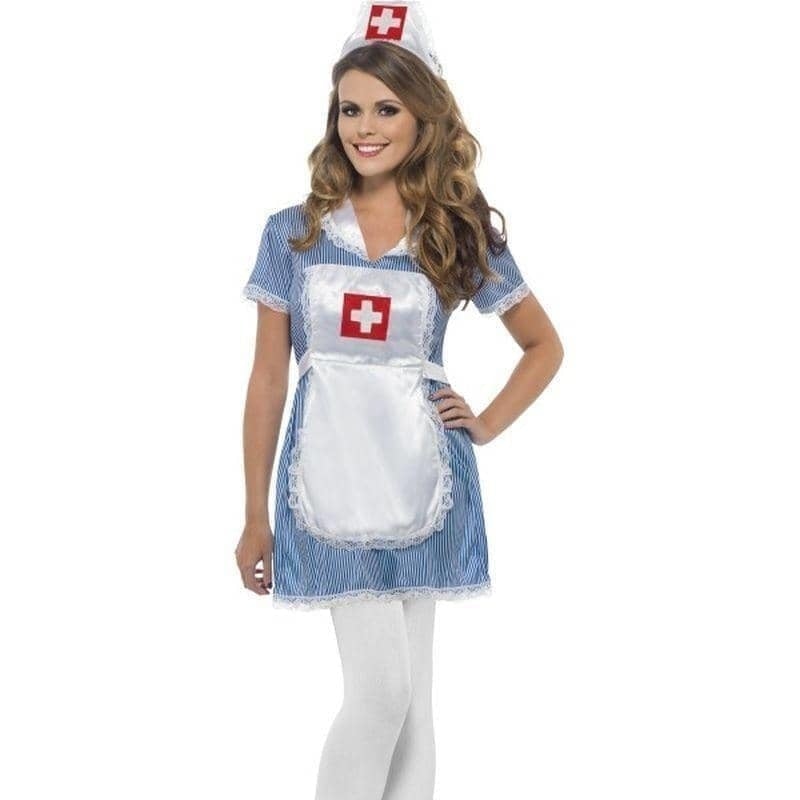 Costumes Australia Nurse Naughty Costume Adult Blue White_1