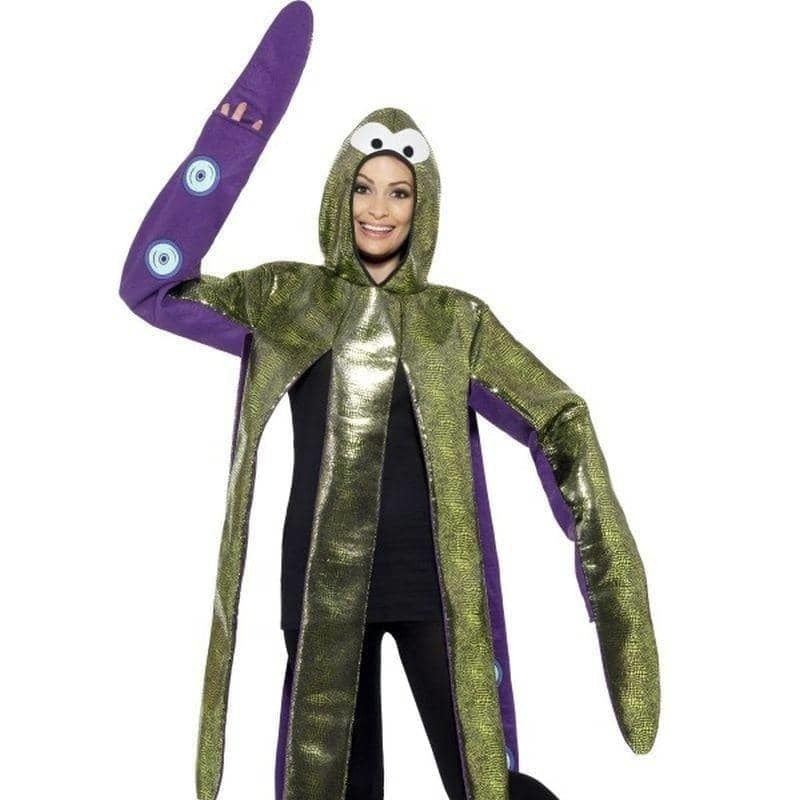 Costumes Australia Octopus Costume Foam Bonded Adult Purple Hooded Tabard_1