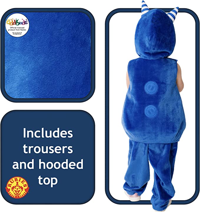 Costumes Australia Oddbods Pogo Costume for Kids Blue Jumpsuit_3