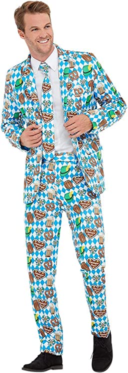 Costumes Australia Oktoberfest Beer Festival Adult Blue Suit_4