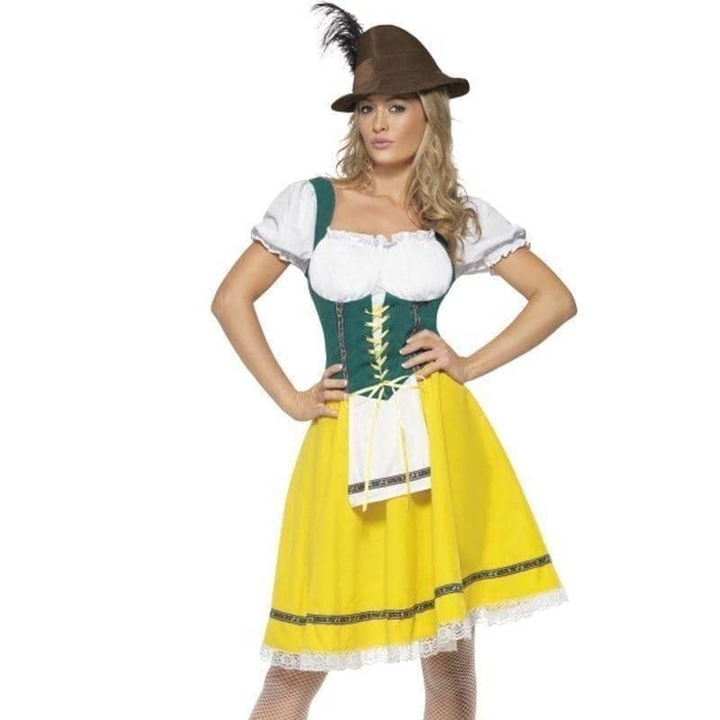 Costumes Australia Oktoberfest Costume Female Adult Green Yellow_5