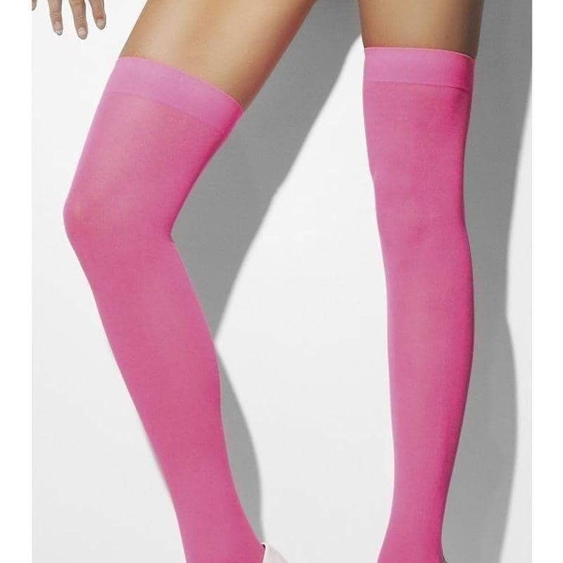 Costumes Australia Opaque Hold Ups Adult Neon Pink_1