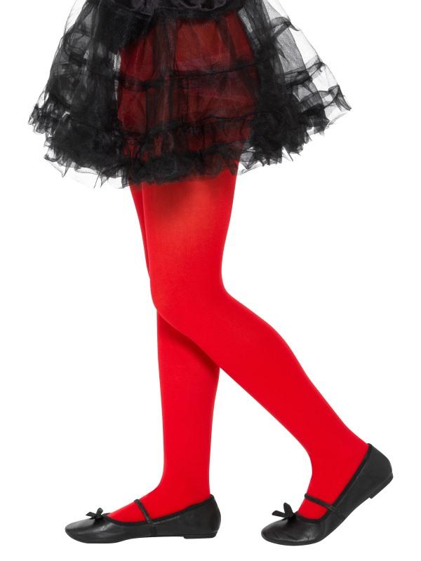 Costumes Australia Opaque Tights Child Red_1