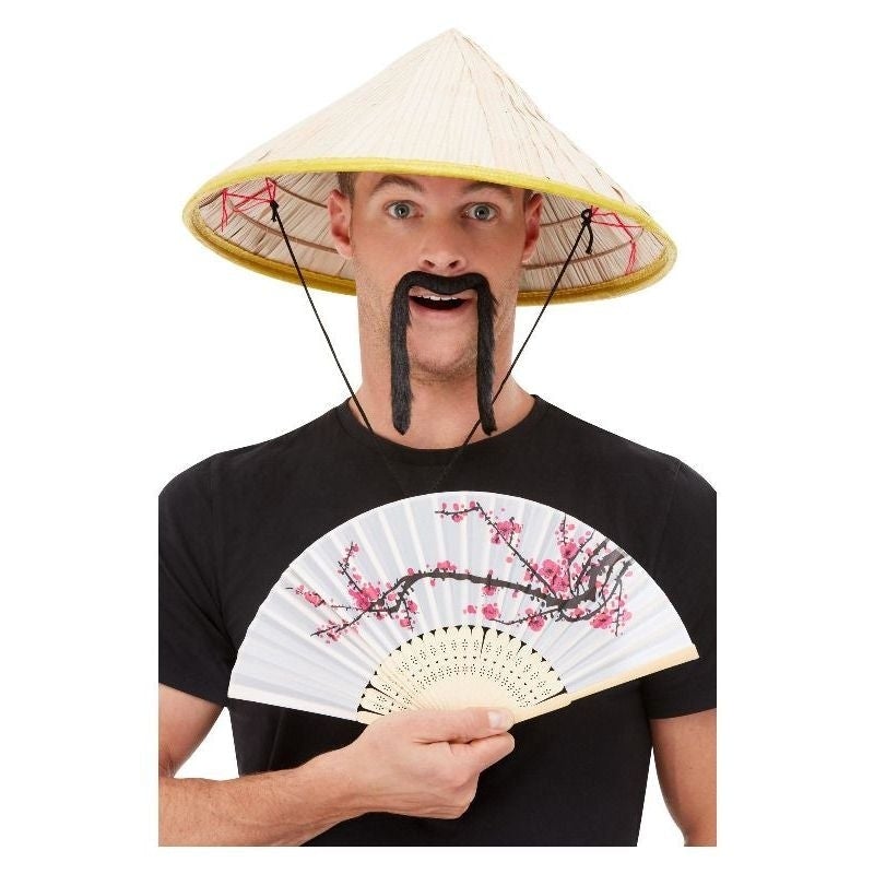 Costumes Australia Oriental Kit Multicoloured Hat Moustache Fan_1