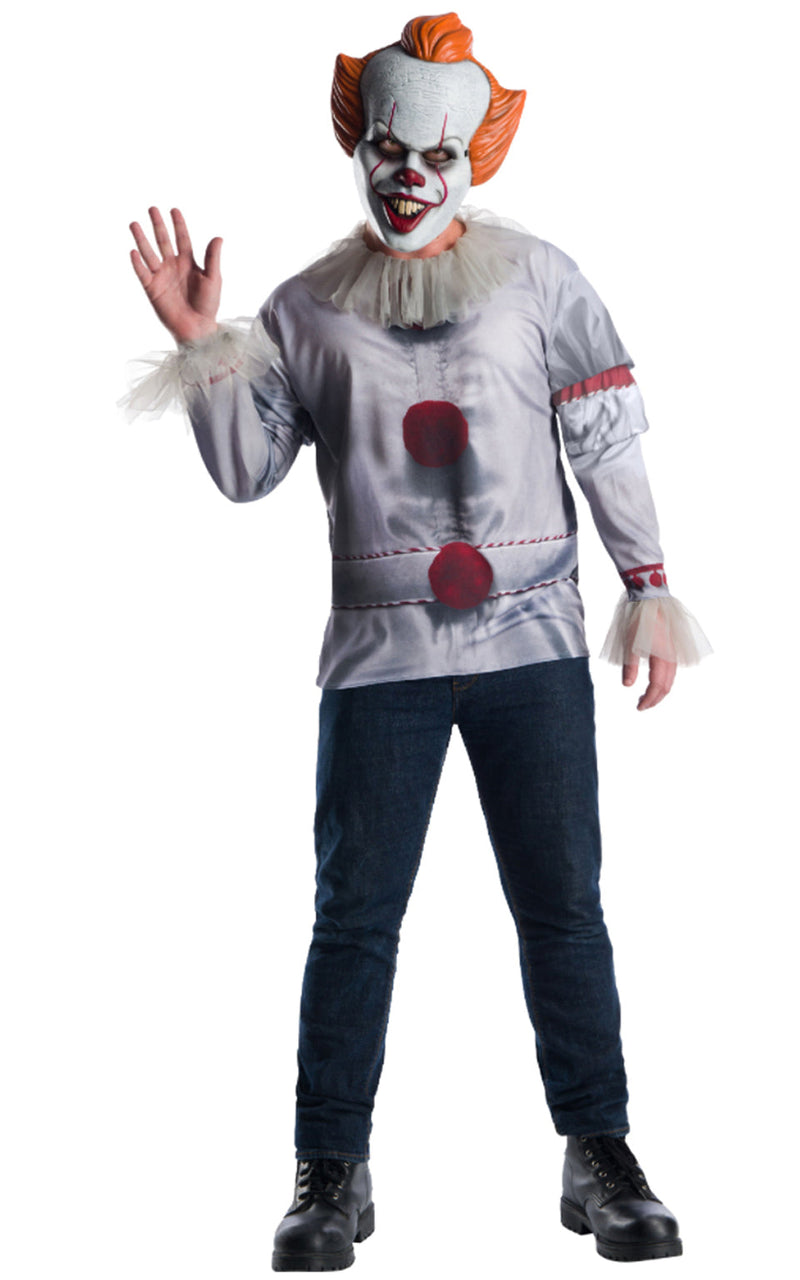 Costumes Australia Pennywise 'it' Movie Top Costume Mens White_1