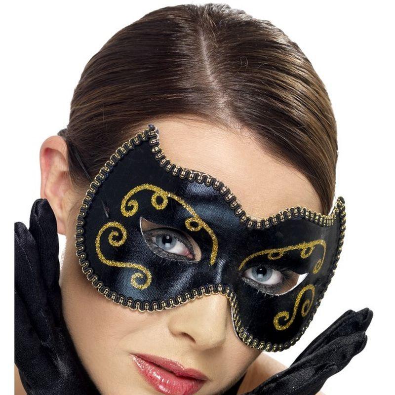 Costumes Australia Persian Eyemask Adult Black_1