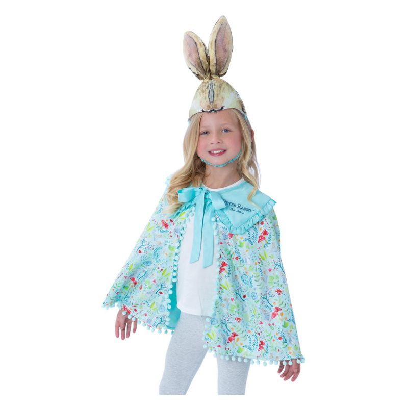 Costumes Australia Peter Rabbit Classic Deluxe Cape Kit Child Blue_1