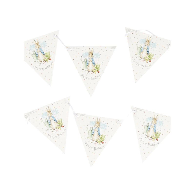 Costumes Australia Peter Rabbit Classic Tableware Party Bunting All Blue Cream_1