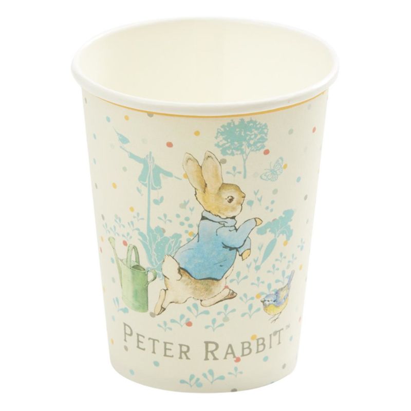 Costumes Australia Peter Rabbit Classic Tableware Party Cups x8 All Blue Cream_1