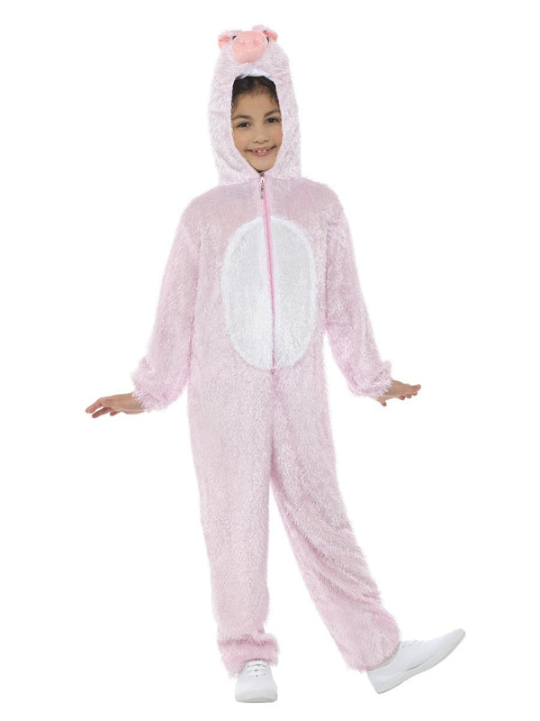 Costumes Australia Pig Costume Kids Pink Jumpsuit with Hood_5