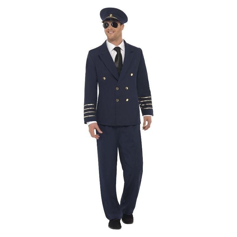 Costumes Australia Pilot Costume Adult Navy Blue_2