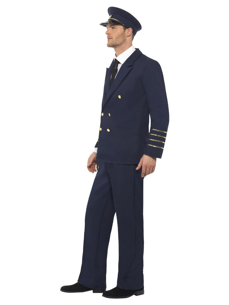 Costumes Australia Pilot Costume Adult Navy Blue_3