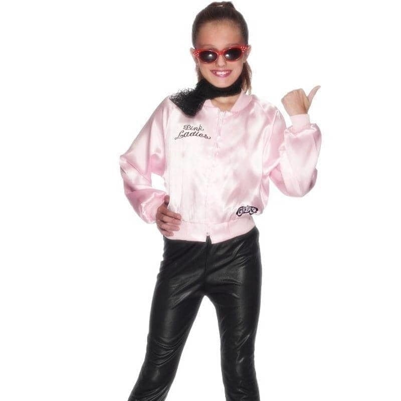 Costumes Australia Pink Ladies Grease Kids Licensed Jacket_1