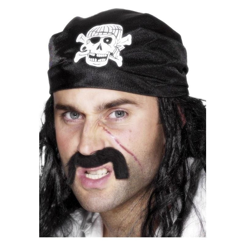 Costumes Australia Size Chart Pirate Bandana Black Skull Crossbones