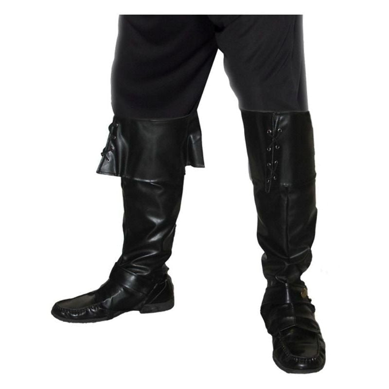 Costumes Australia Pirate Bootcovers Adult Black_2