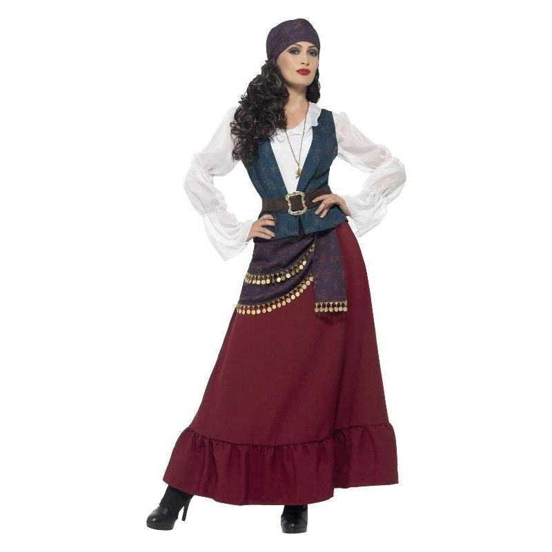 Costumes Australia Pirate Buccaneer Beauty Costume Deluxe Adult Purple_1