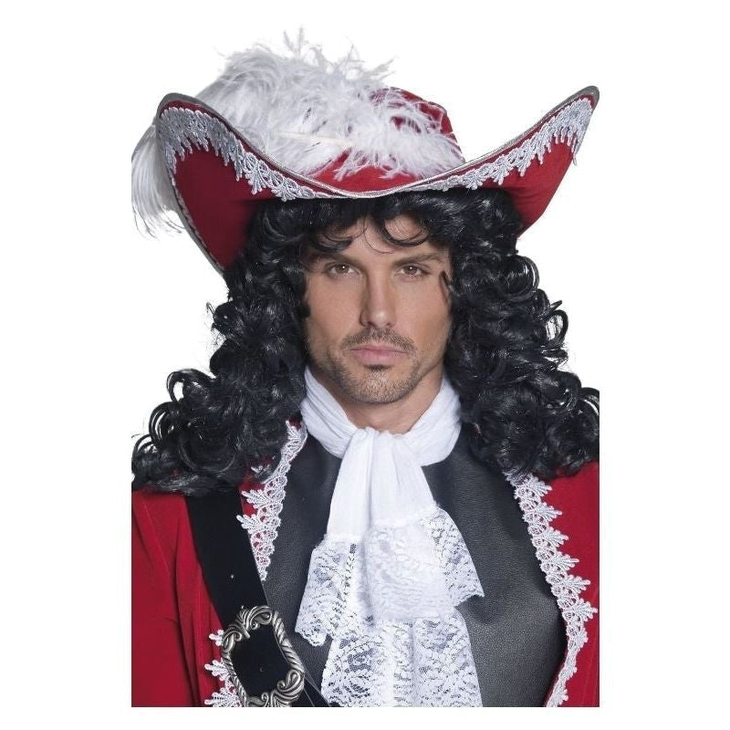 Costumes Australia Size Chart Pirate Captain Hat Adult Red With Feather