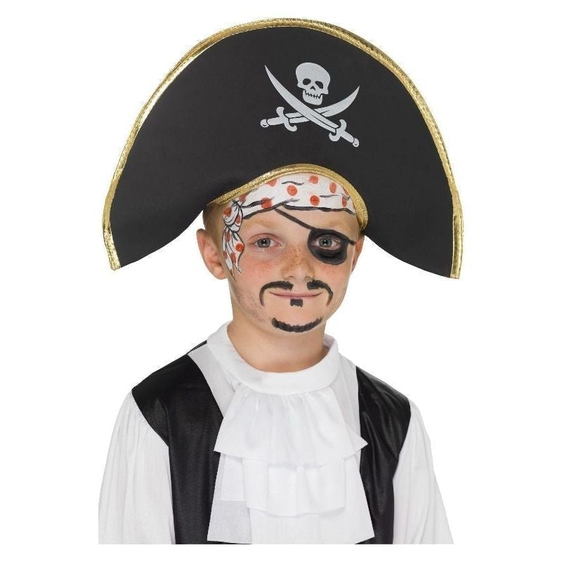 Costumes Australia Size Chart Pirate Captain Hat Kids Black