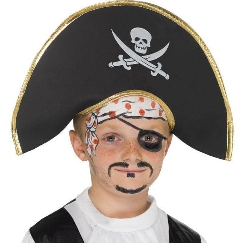 Costumes Australia Pirate Captain Hat Kids Black_1