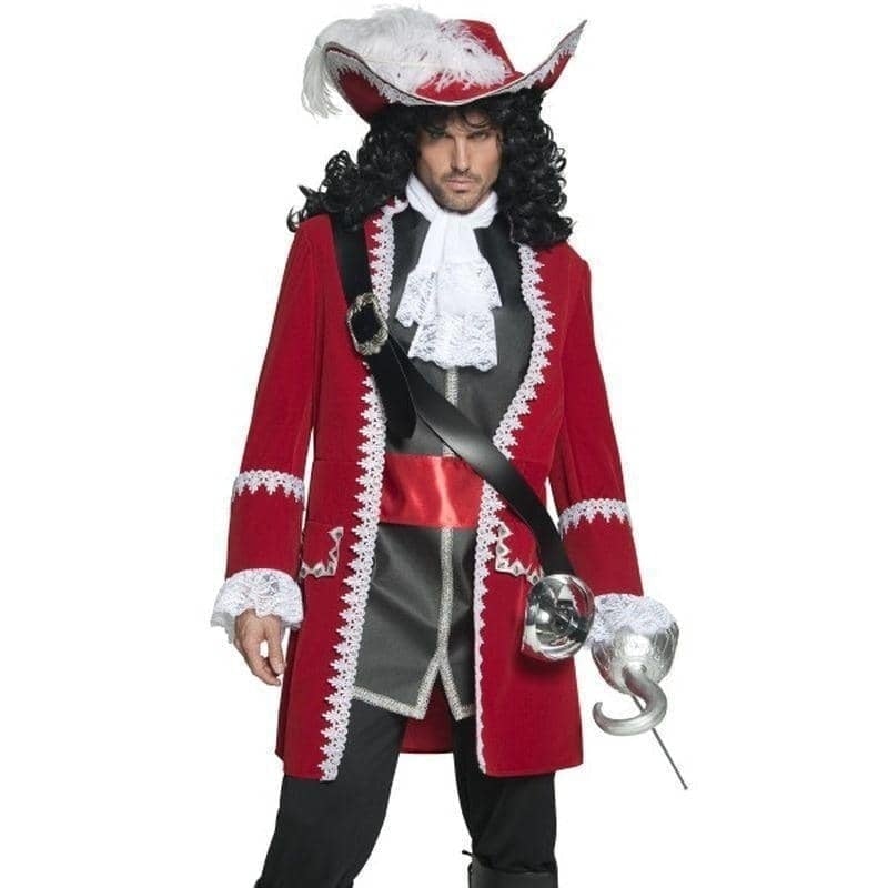 Costumes Australia Pirate Captain Hook Costume Adult Red_1