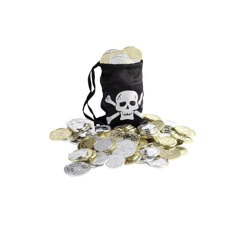 Costumes Australia Size Chart Pirate Coin Bag Adult Black