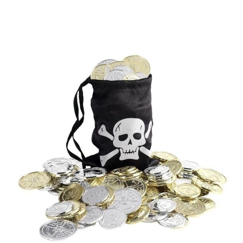 Costumes Australia Pirate Coin Bag Adult Black_1