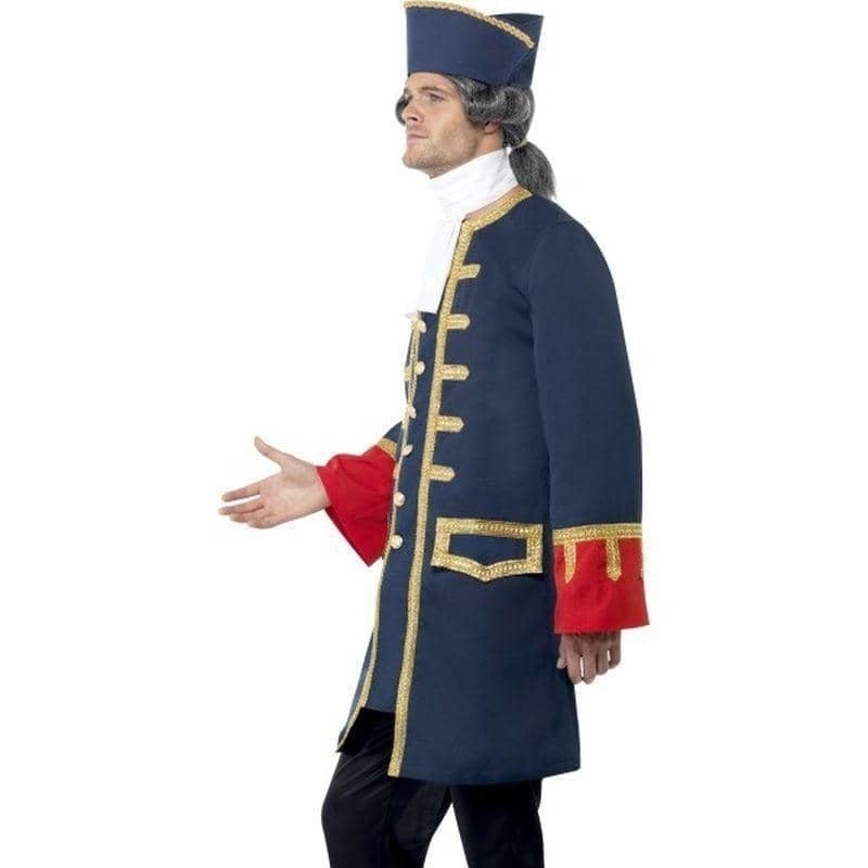 Costumes Australia Pirate Commander Costume Adult Blue Gold_3