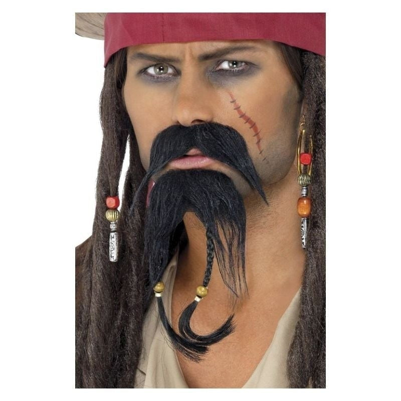 Costumes Australia Size Chart Pirate Facial Hair Set Adult Black