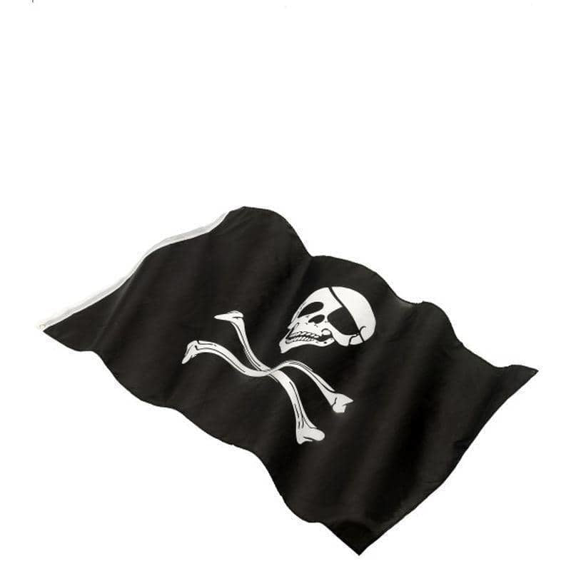 Costumes Australia Pirate Flag Approx 152x91cm 5inx3in Adult Black_1