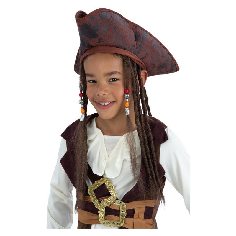 Costumes Australia Pirate Hat with Dreadlocks Child_1