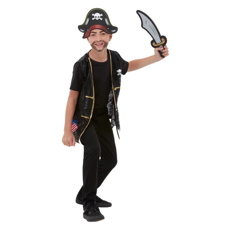 Costumes Australia Pirate Kit Black Child_1