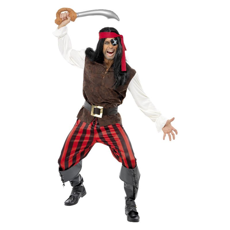 Costumes Australia Pirate Ship Mate Costume Brown Adult_1