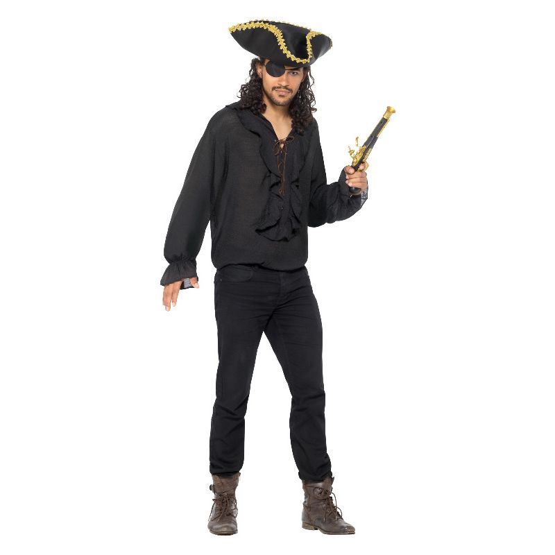 Costumes Australia Pirate Shirt Black Adult_1