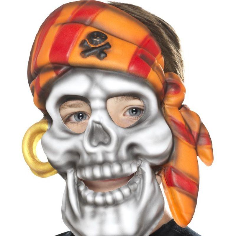 Costumes Australia Pirate Skull Mask Kids White_1