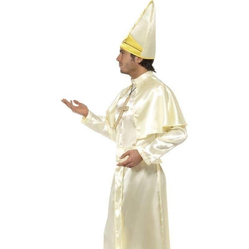 Costumes Australia Pope Costume Adult White Yellow_3