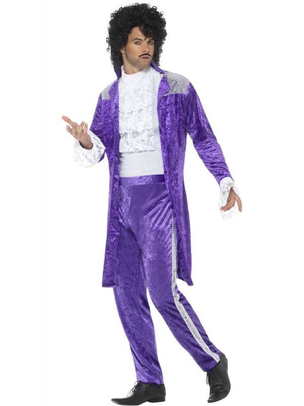 Costumes Australia Prince 80s Purple Musician Costume Adult_4