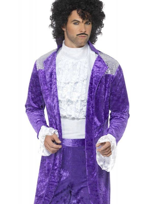 Costumes Australia Prince 80s Purple Musician Costume Adult_1