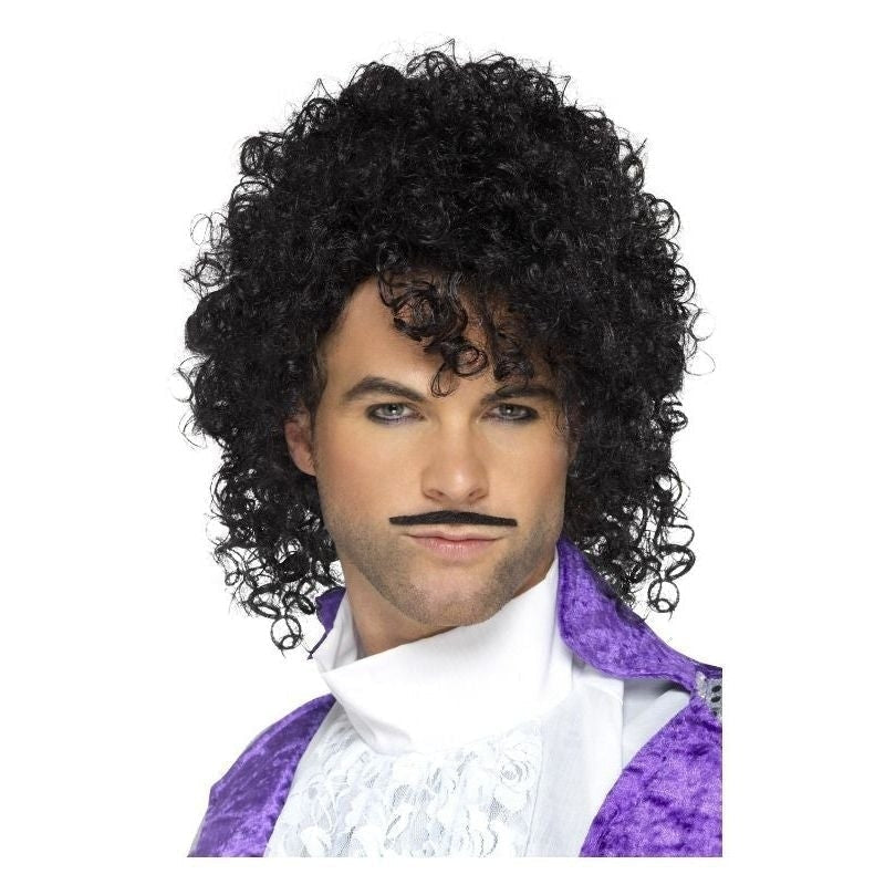 Costumes Australia Prince 80s Purple Musician Kit Adult Black_1