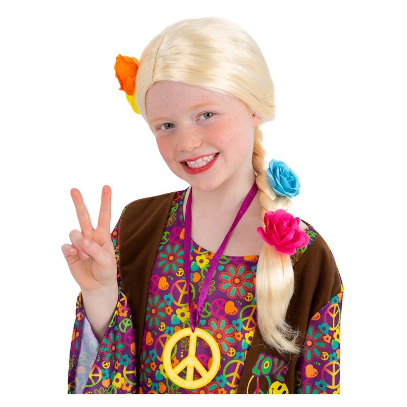 Costumes Australia Princess/Hippie Long Plait Wig Child_1