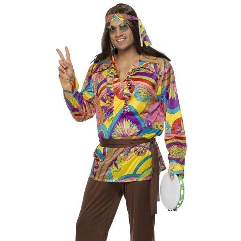 Costumes Australia Psychedelic Hippie Man Costume Adult_1