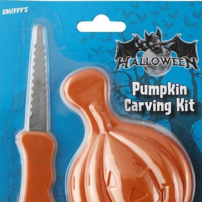 Costumes Australia Pumpkin Carving Kit Adult Orange_1