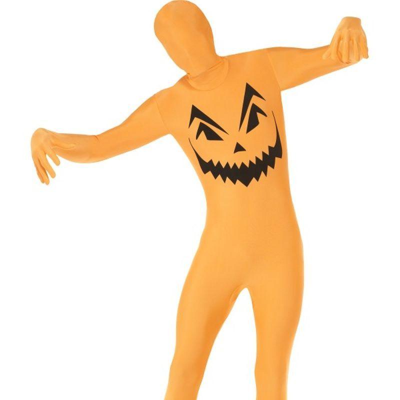 Costumes Australia Pumpkin Second Skin Costume Adult Orange Black_1