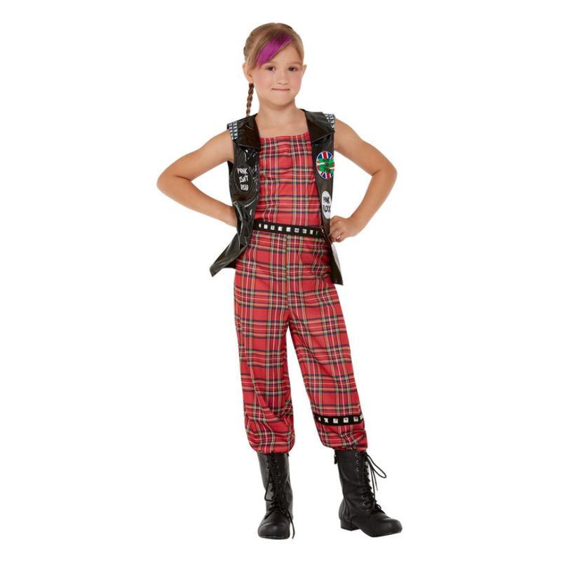 Costumes Australia Punk Rocker Costume Child Red_1