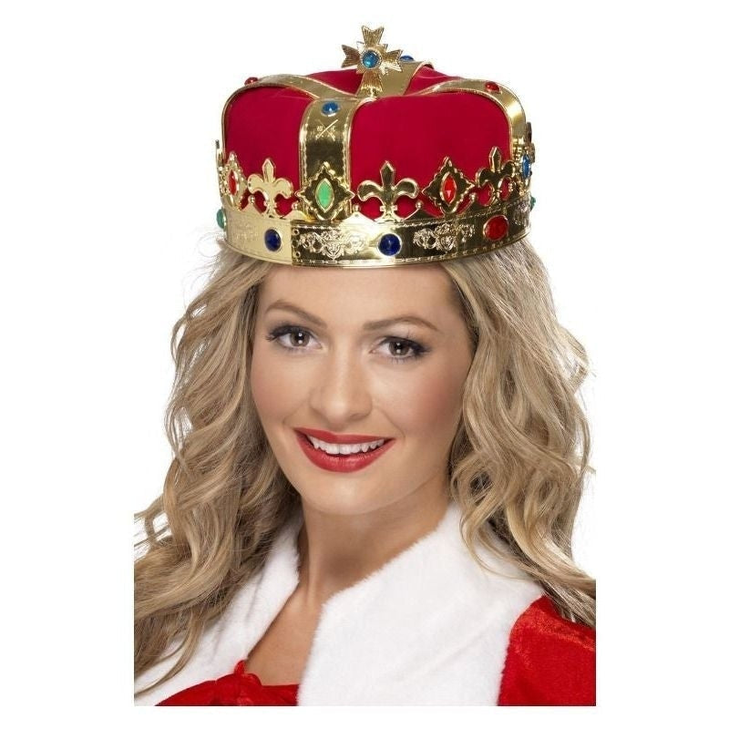 Costumes Australia Size Chart Queens Crown Adult Red